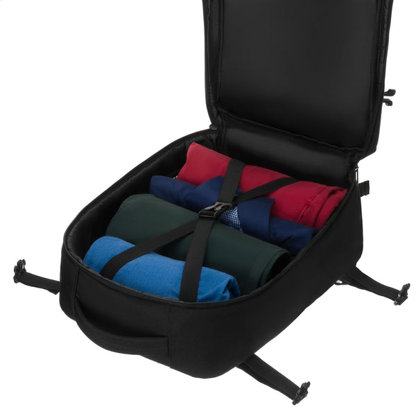 Vidutinė kuprinė unisex Peterson, juoda N516