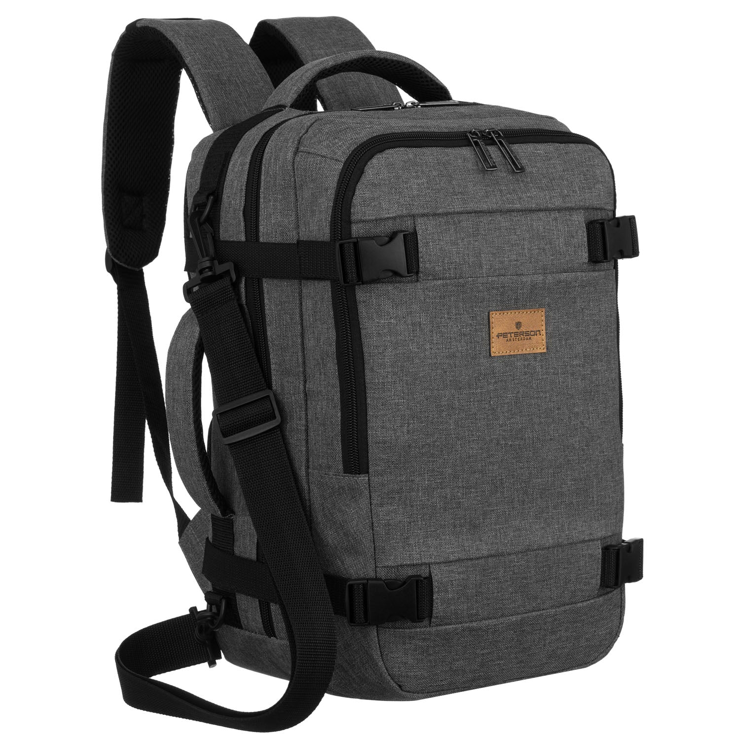 Kuprinė unisex Peterson, pilka K8