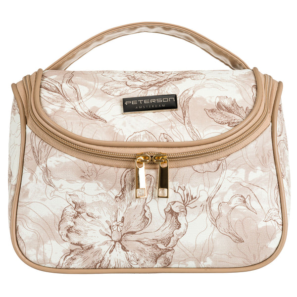 Didelė kosmetinė moterims Peterson, smėlio