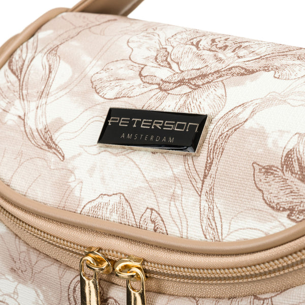 Didelė kosmetinė moterims Peterson, smėlio