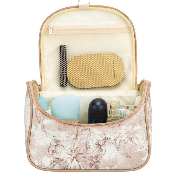 Didelė kosmetinė moterims Peterson, smėlio