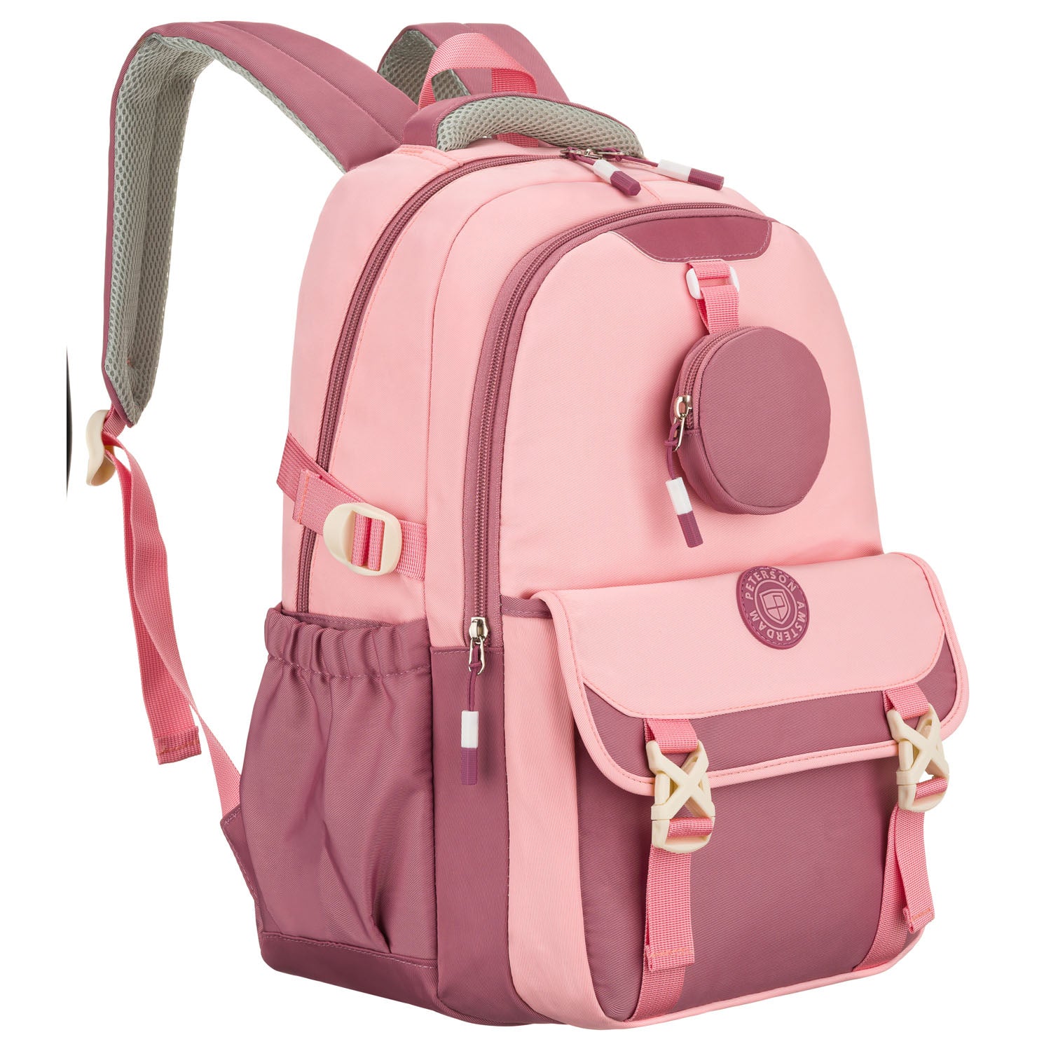 Didelė kuprinė moterims Peterson, rožinė N521