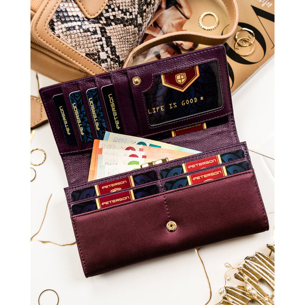 Piniginė moterims Peterson, violetinė PT108