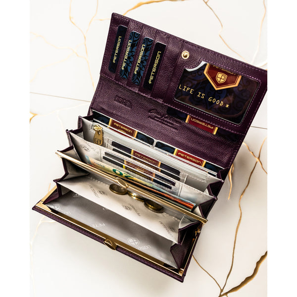 Piniginė moterims Peterson, violetinė PT108