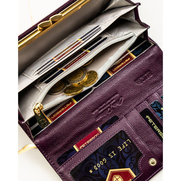 Piniginė moterims Peterson, violetinė PT108