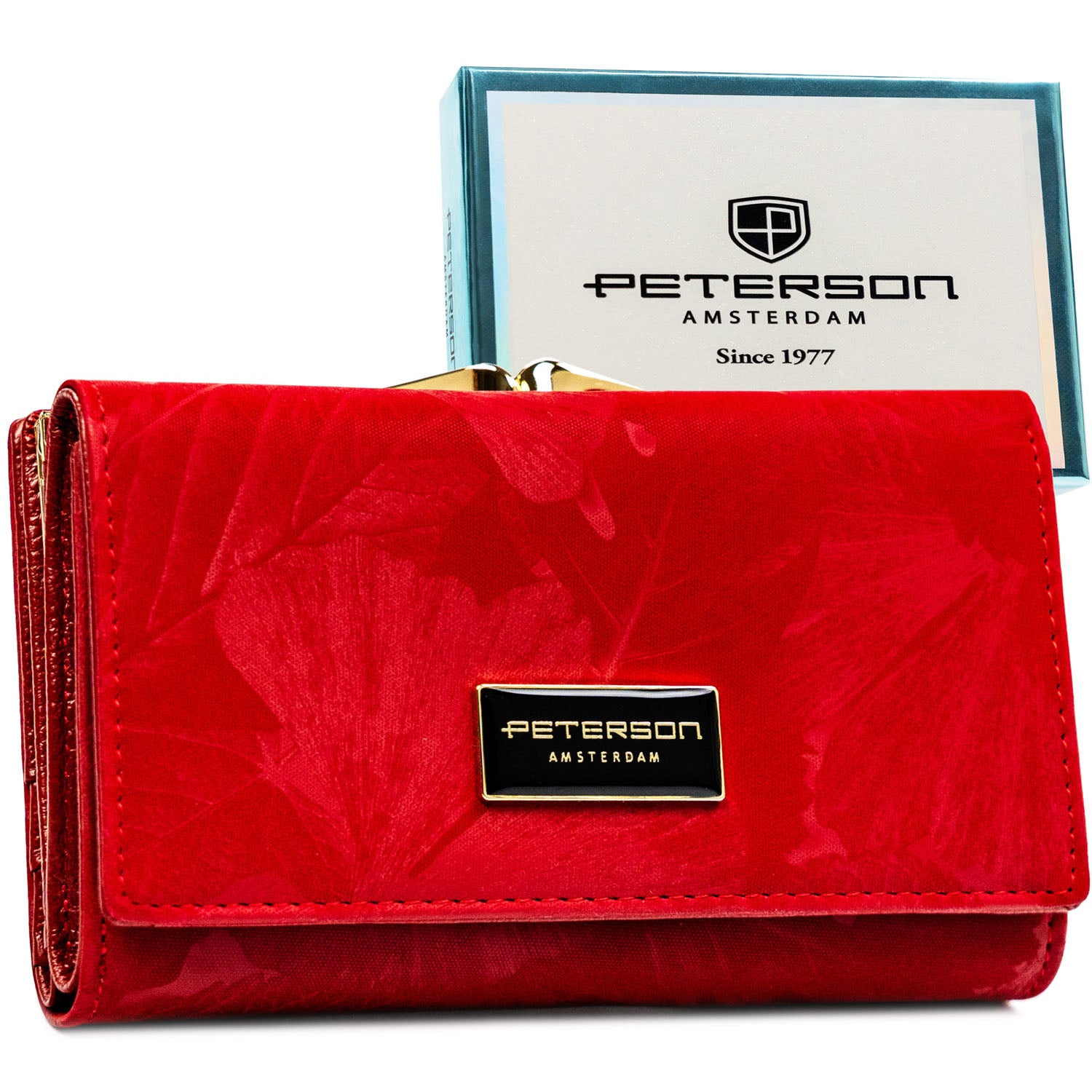 Piniginė moterims Peterson, raudona 2562