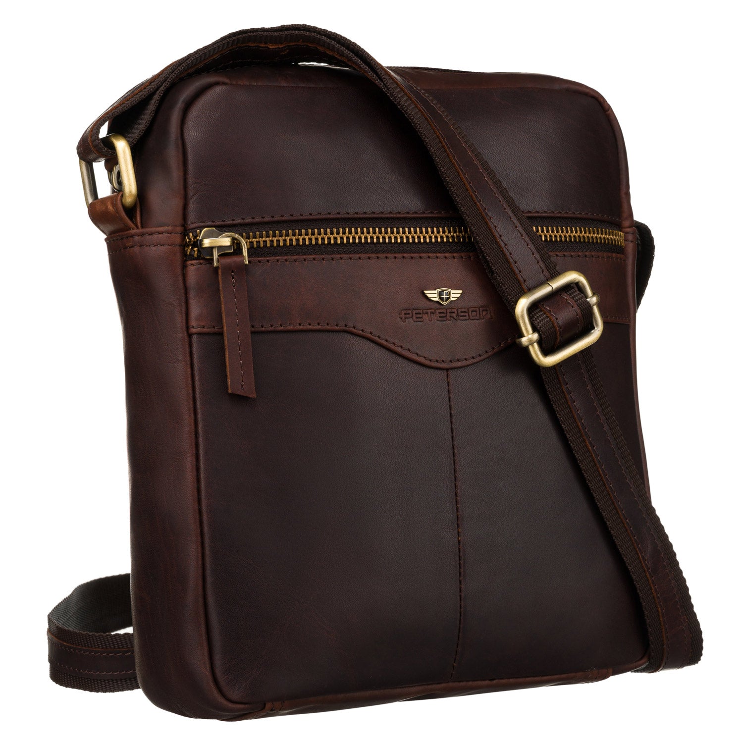 Maža rankinė vyrams Peterson, ruda 6842