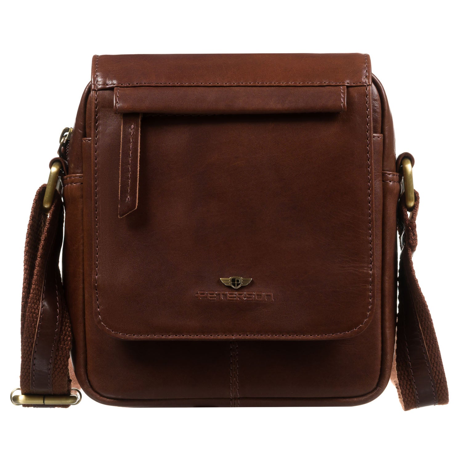 Didelė rankinė vyrams Peterson, ruda 0543