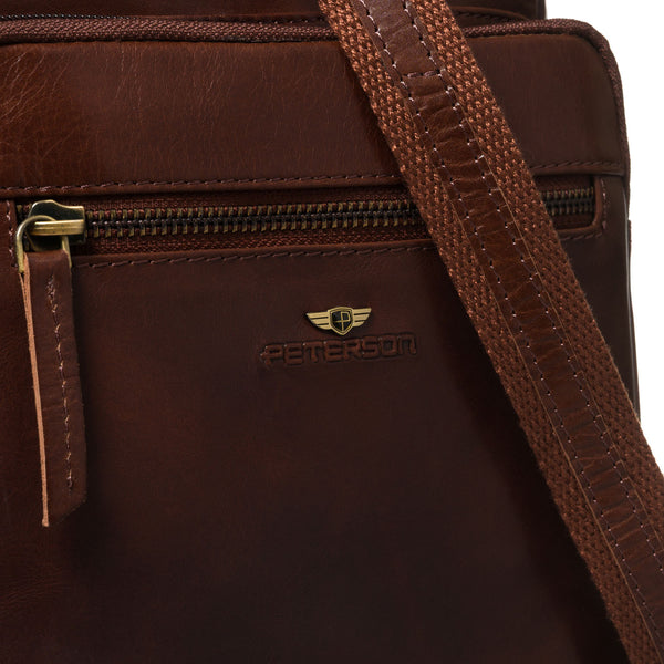 Vidutinė rankinė vyrams Peterson, ruda 6743
