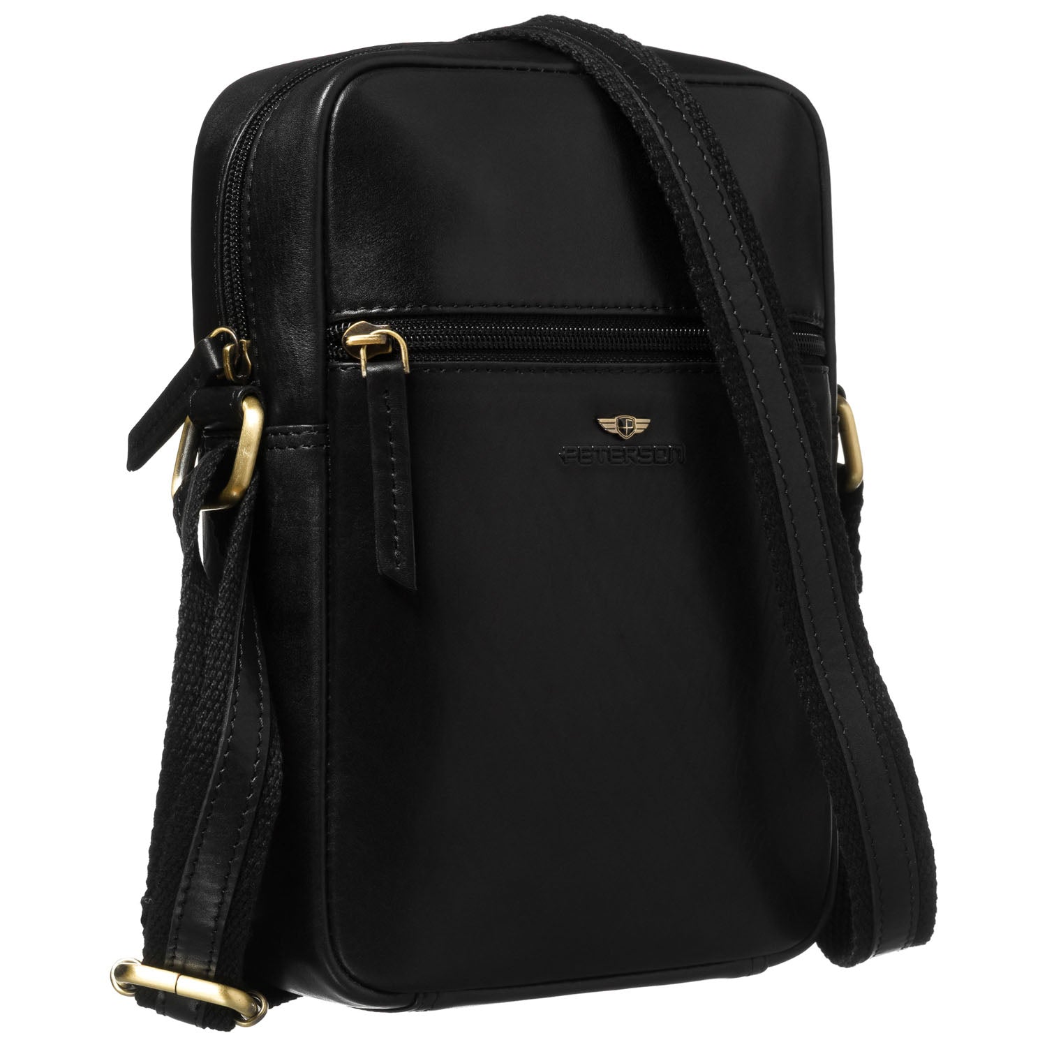 Maža rankinė vyrams Peterson, juoda 6712
