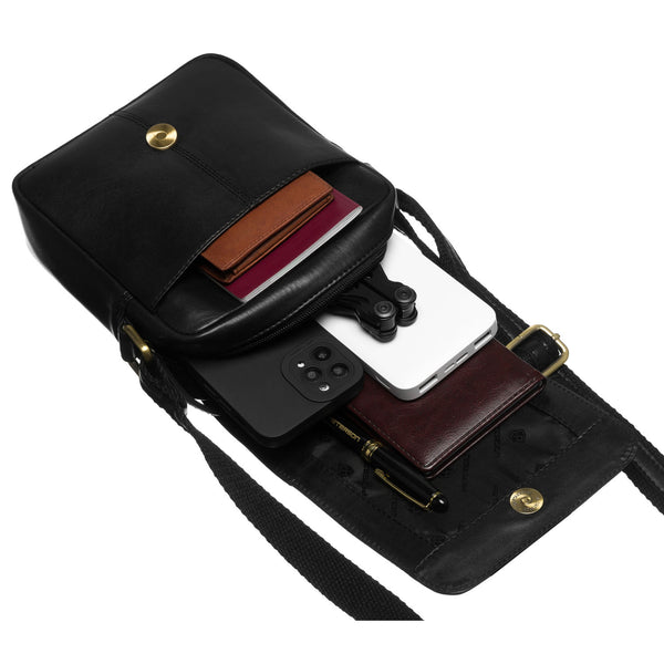 Didelė rankinė vyrams Peterson, juoda 0550