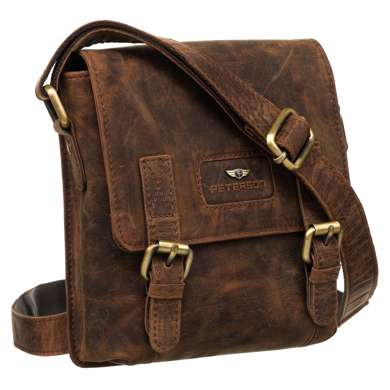 Vidutinė rankinė vyrams Peterson, ruda R37