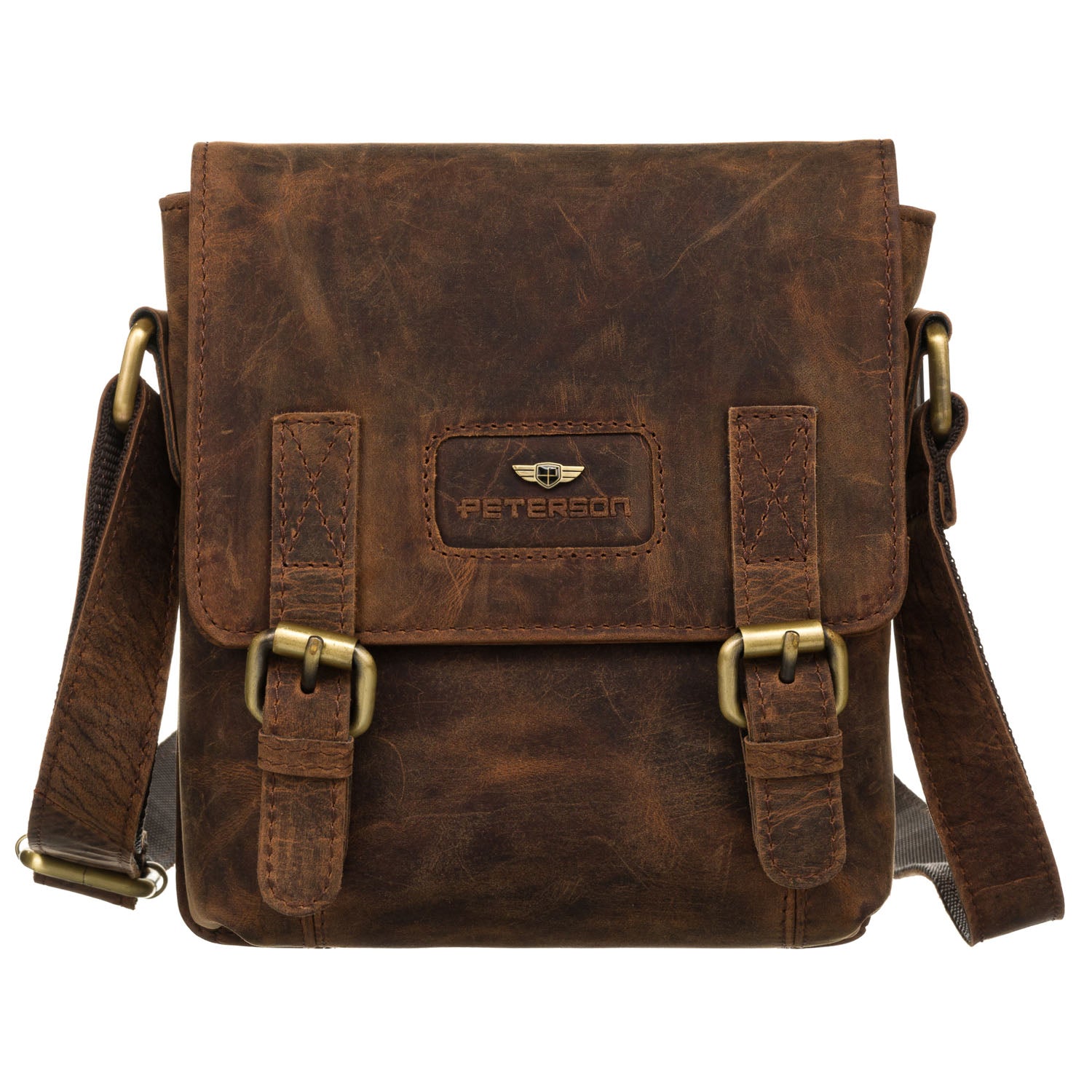 Vidutinė rankinė vyrams Peterson, ruda R37