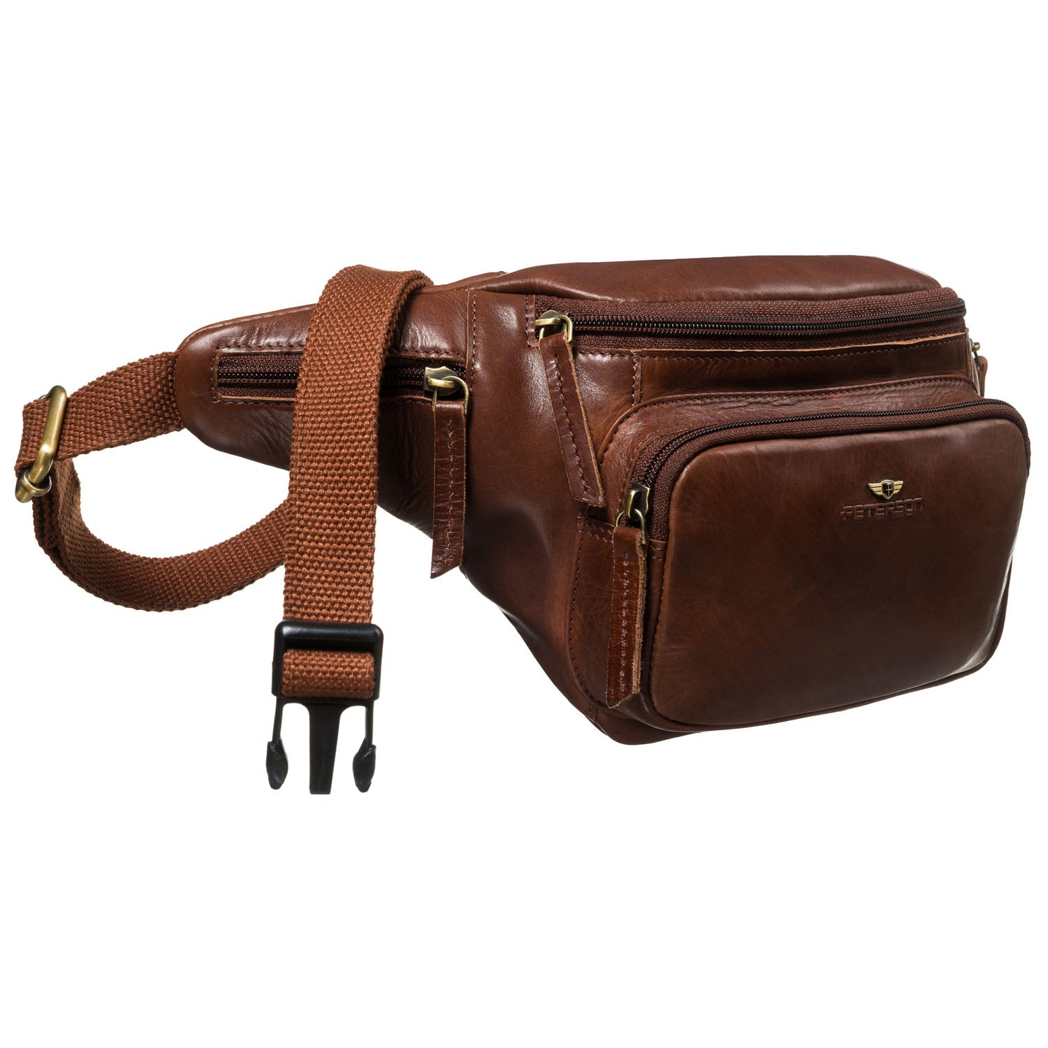 Maža rankinė vyrams Peterson, ruda 6927