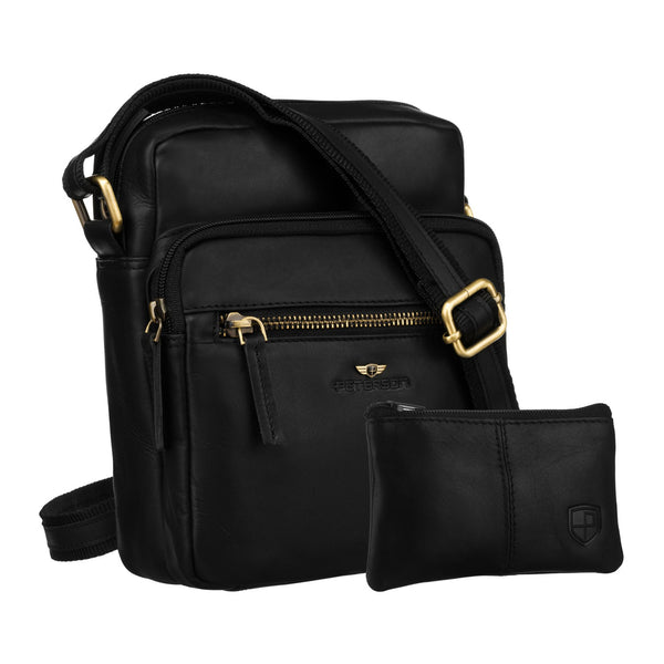 Rankinė vyrams Peterson, juoda 6736