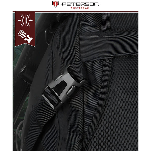 Kuprinė vyrams Peterson, juoda K26