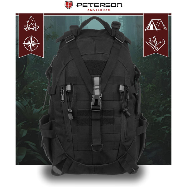 Kuprinė vyrams Peterson, juoda K26