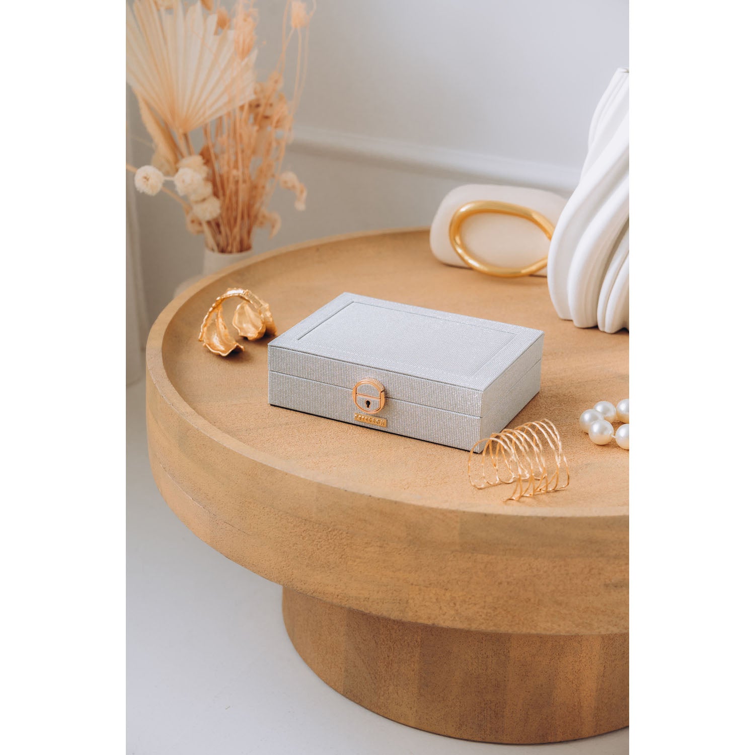 Papuošalų dėžutė moterims Peterson, sidabrinė