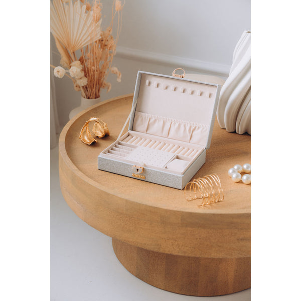 Papuošalų dėžutė moterims Peterson, sidabrinė