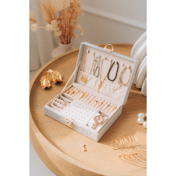 Papuošalų dėžutė moterims Peterson, sidabrinė