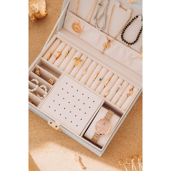 Papuošalų dėžutė moterims Peterson, sidabrinė