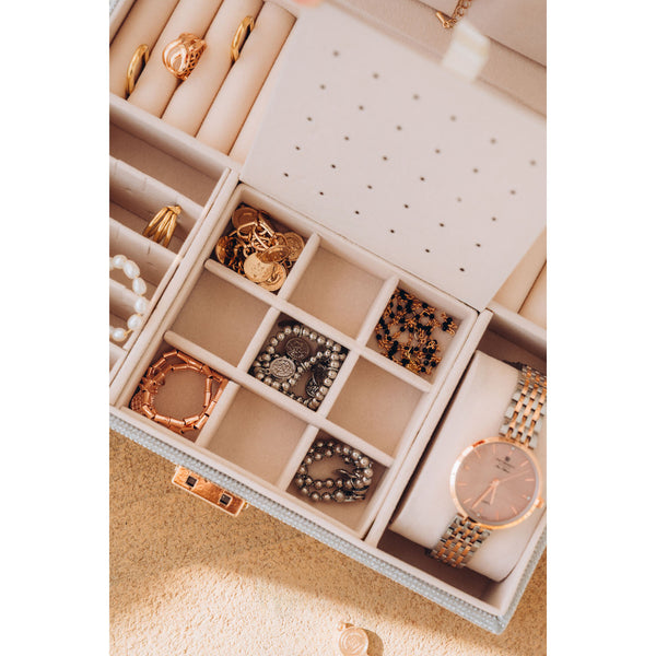 Papuošalų dėžutė moterims Peterson, sidabrinė