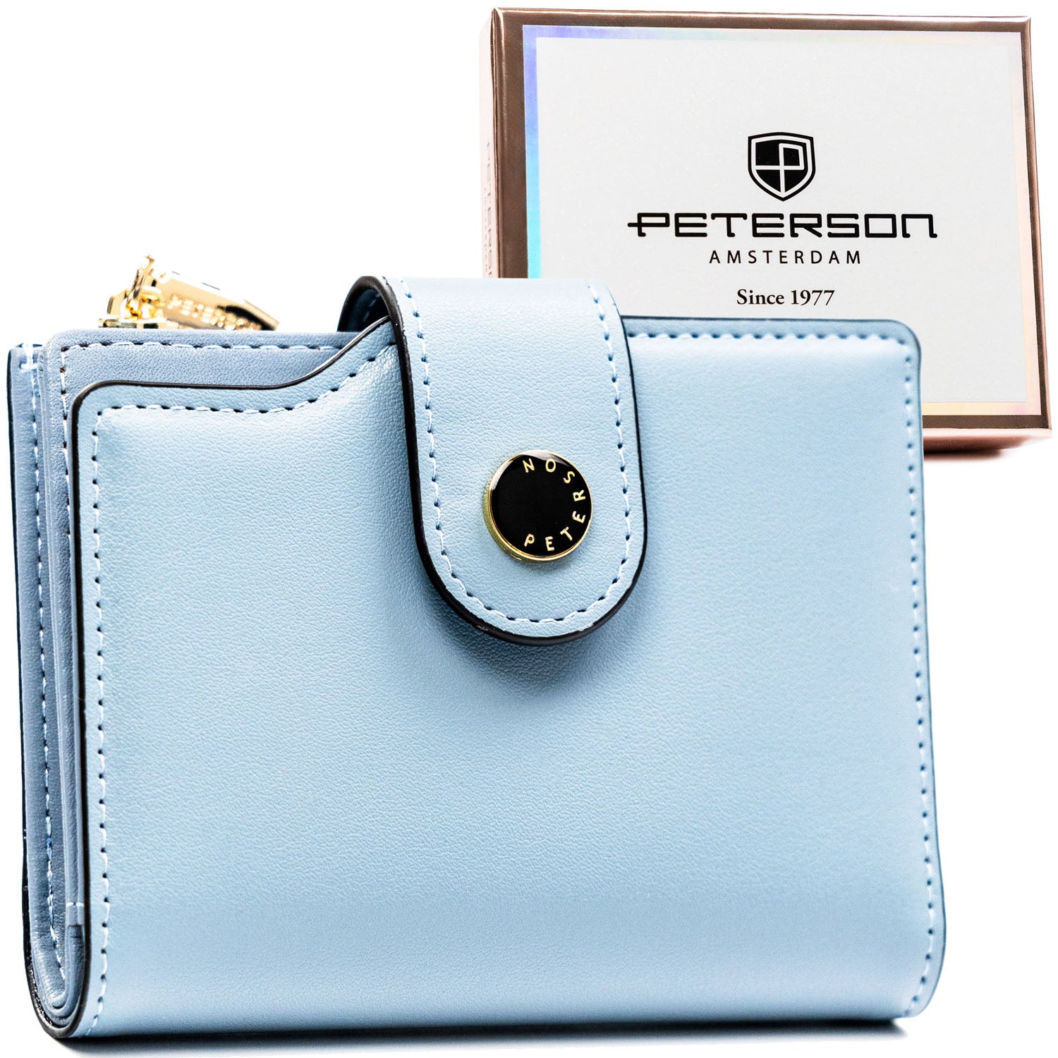 Vidutinė piniginė moterims Peterson, mėlyna