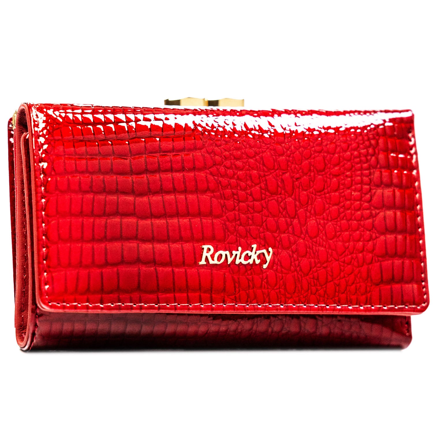Vidutinė piniginė moterims Rovicky, raudona