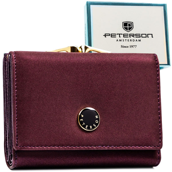 Vidutinė piniginė moterims Peterson, violetinė PT68