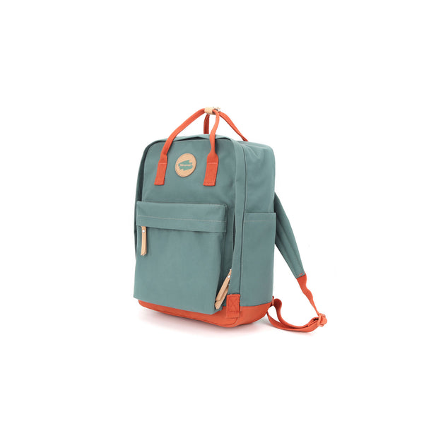 Stilinga, talpi kuprinė Himawari, turkio ir raudonos spalvos.