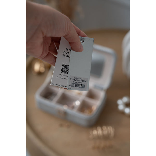 Papuošalų dėžutė moterims Peterson, pilka