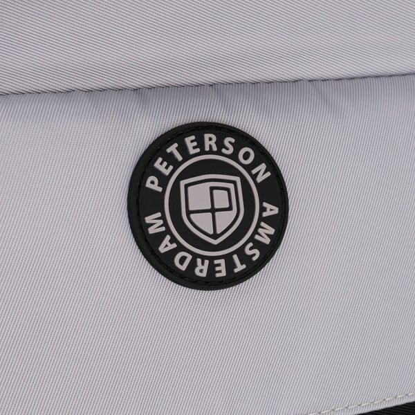 Vidutinė kuprinė unisex Peterson, pilka-juoda