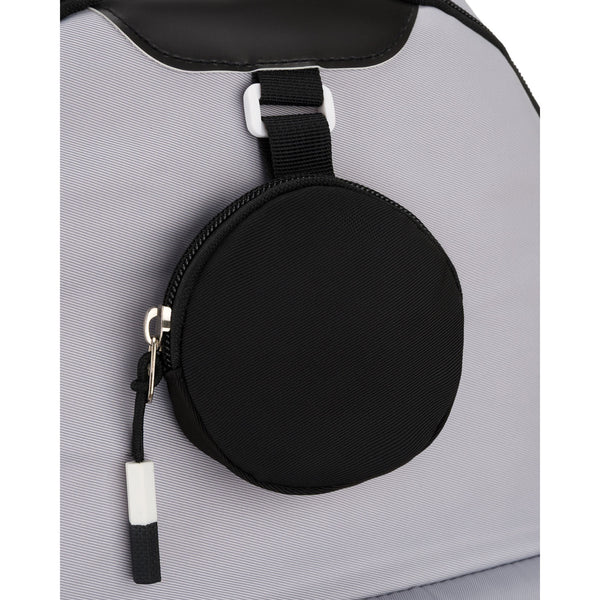 Vidutinė kuprinė unisex Peterson, pilka-juoda