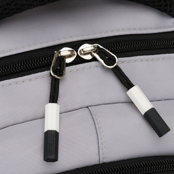 Vidutinė kuprinė unisex Peterson, pilka-juoda