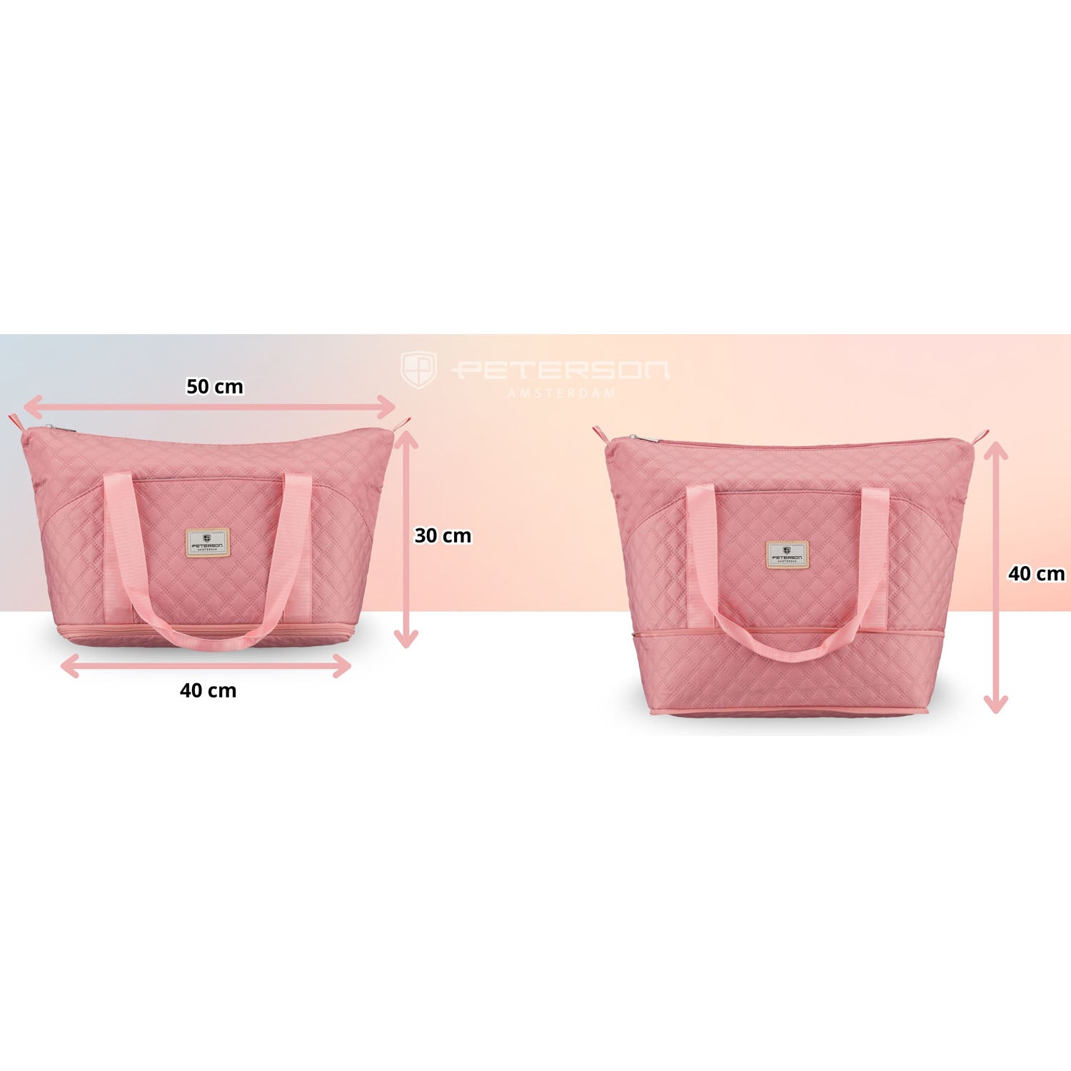 Didelė sportinė rankinė Peterson, rožinė AX49