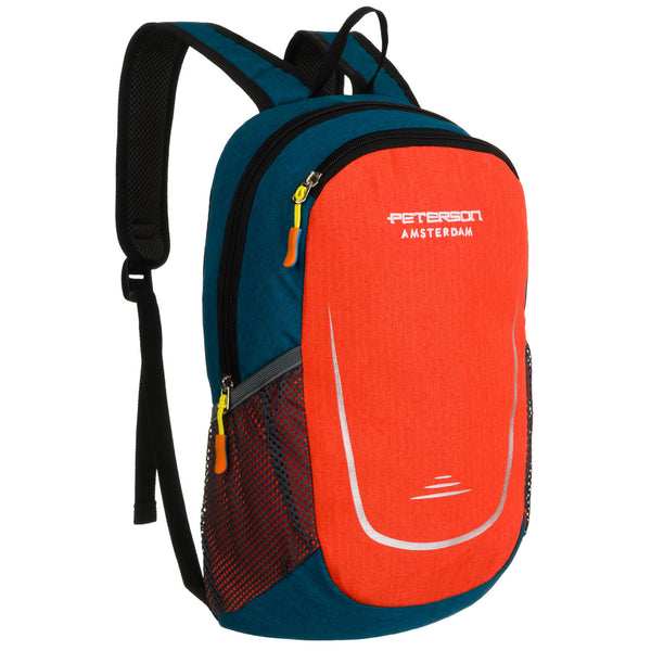 Kuprinė unisex Peterson, tamsiai mėlyna-oranžinė K1