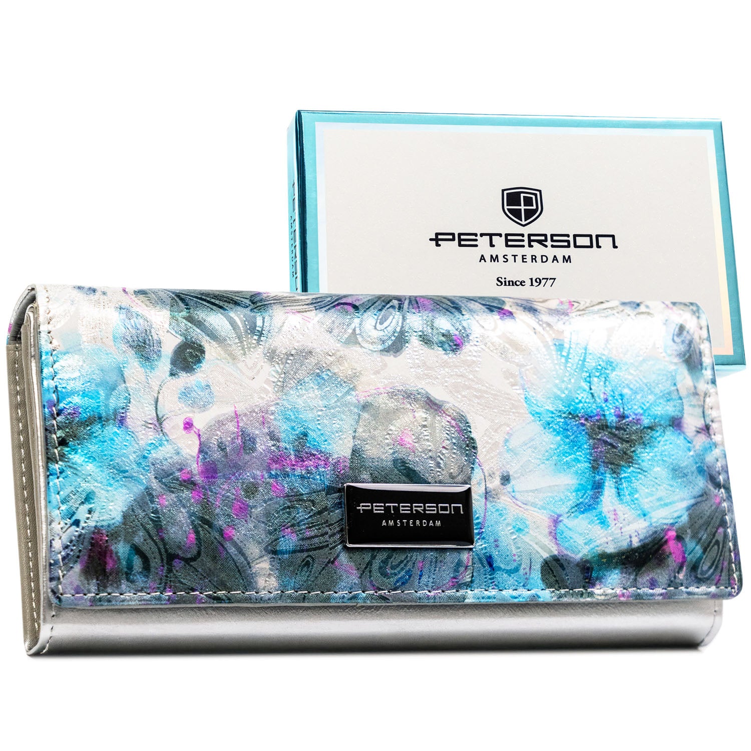 Vidutinė piniginė moterims Peterson, įvairiaspalvė PT25