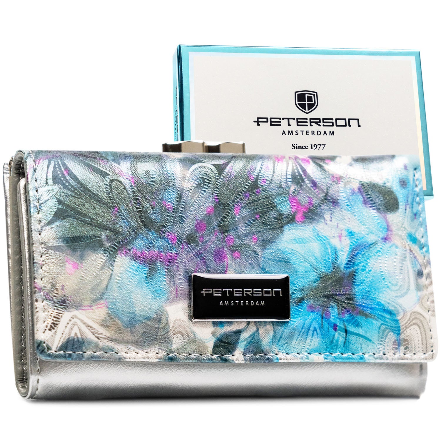 Vidutinis piniginė moterims Peterson, įvairiaspalvė PT22
