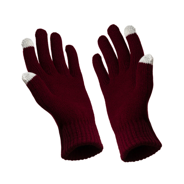 Kepurė, pirštinės ir šalikas Peterson, bordo S12