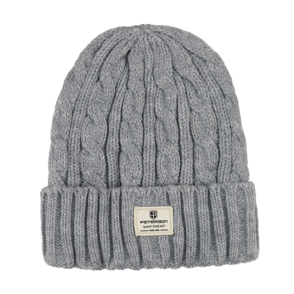 Kepurė, pirštinės ir šalikas Peterson, pilka S14