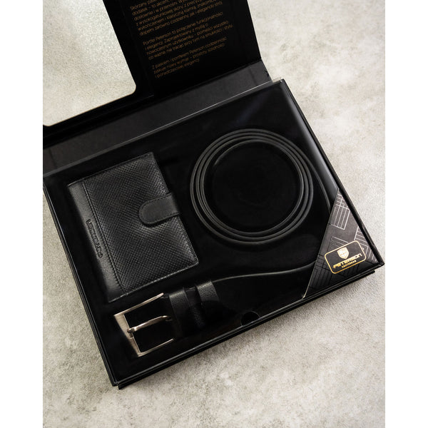 Dovanų rinkinys vyrams: piniginė su diržu Peterson N4L-DOT