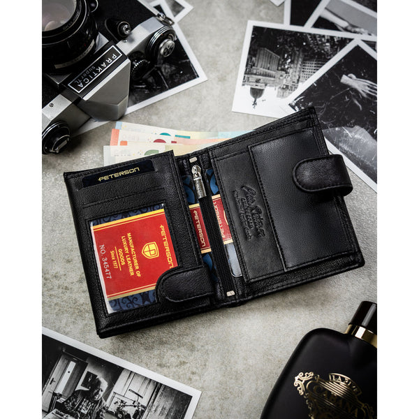 Dovanų rinkinys vyrams: piniginė su diržu Peterson N4L-DOT