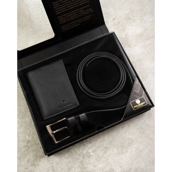 Dovanų rinkinys vyrams: piniginė su diržu Peterson N4