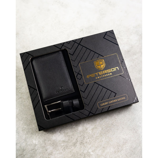 Dovanų rinkinys vyrams: piniginė su diržu Peterson N4