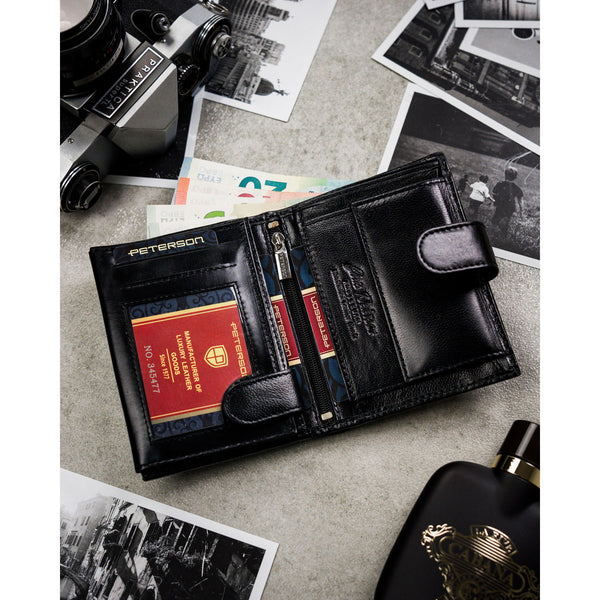 Dovanų rinkinys vyrams: piniginė su diržu Peterson N4L-TW