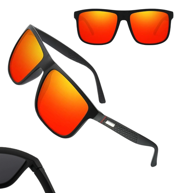 Poliarizuoti akiniai nuo saulės vyrams Z91, raudoni