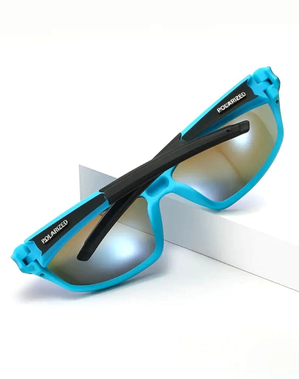 Poliarizuoti sportiniai akiniai nuo saulės vyrams H25 mėlyni