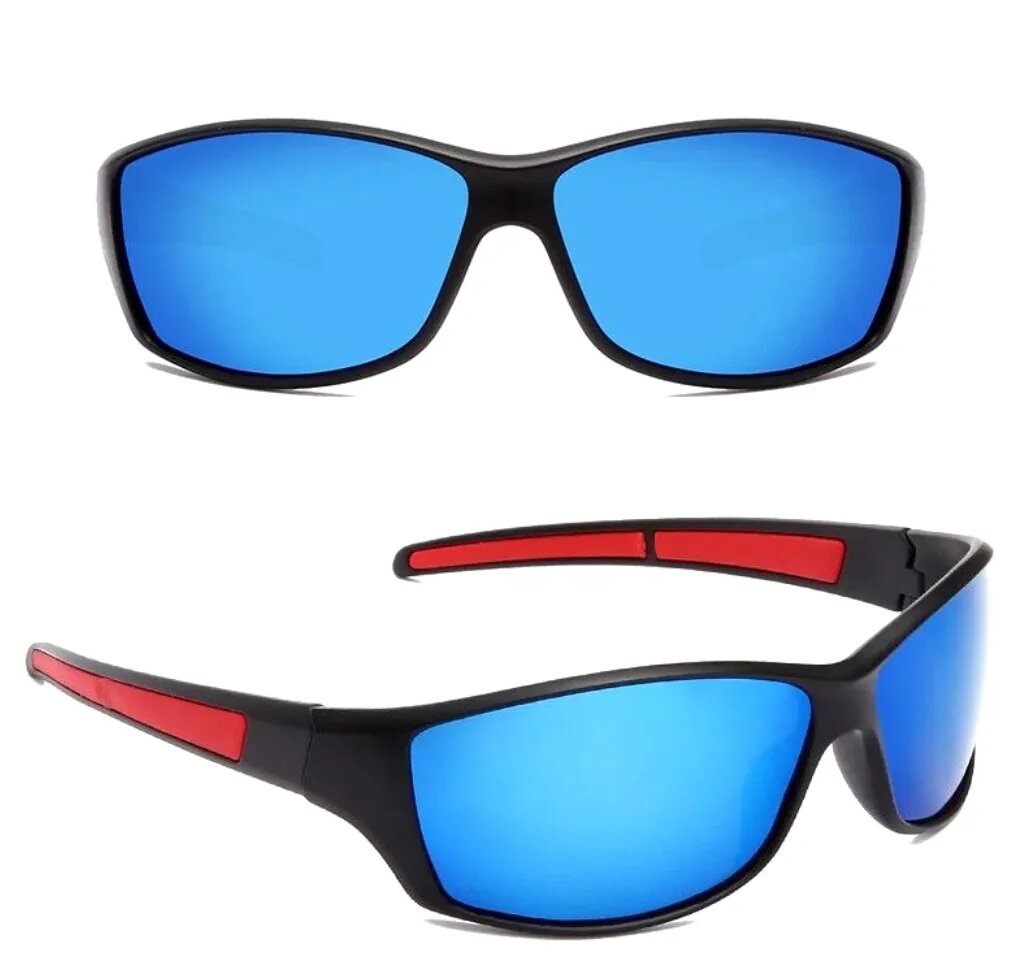 Poliarizuoti sportiniai akiniai nuo saulės vyrams O40 mėlyni