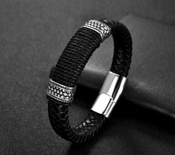 Vyriška apyrankė B2, juoda A18