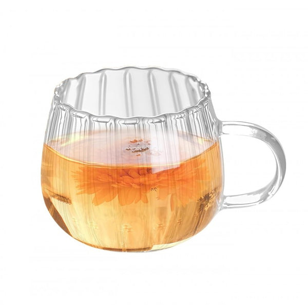 Puodelis banguotomis sienelėmis, su grioveliu, 400 ml